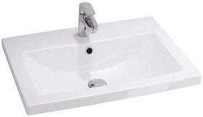 Cersanit Tirso, závesná umývadlová skrinka 794x447x572 mm + keramické umývadlo, biela matná, S801-547
