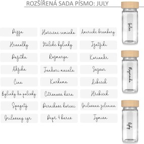 usporadejto.cz Sada 24ks koreničiek DECOR s 2 schodíkmi do zásuvky COMPACTA + 24ks štítkov