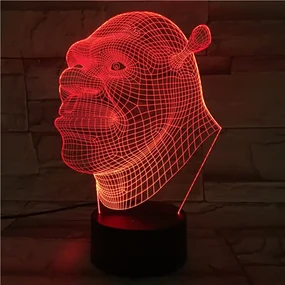 3Dmix 3DL-BSC017 – 3D LED nočná lampa - Shrek