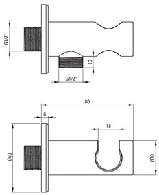 Deante, podomietková termostatická sprchová zostava + BOX, biela, BXYZAECT