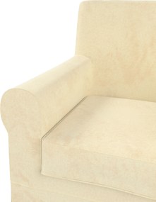 Poťah na kreslo Ektorp Jennylund farba produktu ekru látka lesklá, zamatová