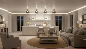 Toolight Toolight, stropné svietidlo 1xE27 APP1302-1C, zlatá lesklá, OSW-02426