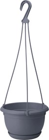 ZÁVESNÝ KVETINÁK MALTA 270 MM ANTRACIT*0395