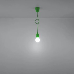 Sollux Lighting Závesné svietidlo DIEGO 1 zelené