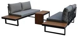Autronic BONTEC Záhradná zostava, hliník, polywood, sivá, AZS-G1924 GREY Farba: Šedá