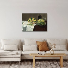 Obraz - Edouard Manet, Still Life with Melon and Peaches, reprodukcia (70x50 cm)