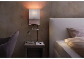 Paulmann 78913 - LED/2,5W + 1xE27/40W Nástenné svietidlo s USB MERANI 230V