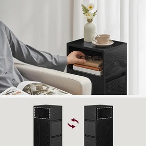 Autronic BONTEC Odkladací stolík 25x30x65cm, mdf, drevo, ANT-E1065 BK Farba: Béžová