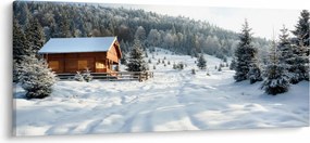 Obraz - Horská chata (120x50 cm)