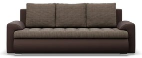 Trojmiestna rozkladacia sedačka FORESTA hnedá / cappuccino