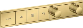 Hansgrohe RainSelect, podomietkový termostatický modul pre 3 spotrebiče, zlatá, HAN-15381990