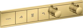 Hansgrohe RainSelect, podomietkový termostatický modul pre 3 spotrebiče, zlatá, HAN-15381990