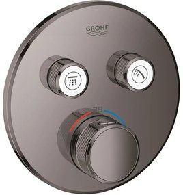 GROHE Grohtherm SmartControl termostatická batéria pod omietku, pre 2 výstupy, tmavý grafit, 29119A00