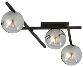 Stropné svietidlo SMART 3xE14/10W/230V čierna/šedá