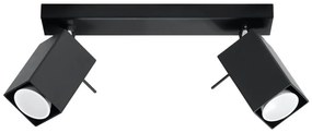 Bodové svietidlo MERIDA 2 2xGU10/40W/230V čierna