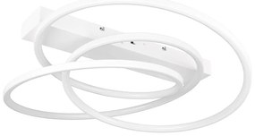 Biele LED stmievateľné stropné svietidlo 49x64 cm Darvin – Trio