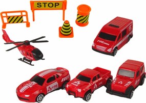 LEAN Toys Súprava hasičských nákladných áut