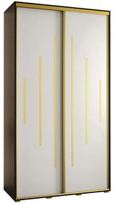 Skriňa 45 Canaris 12 140 čierna/biela/gold