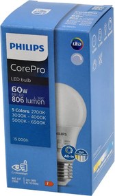 LED žiarovka E27 stmievateľná 8W 806lm A60 5CCT Philips 2700K - 6500K