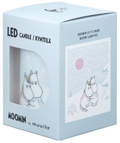 LED sviečka Moomin Let it snow 10cm