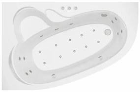 Vaňa s hydromasážou Madura 160/105 L 12DW+10DP pneumatické ovládanie