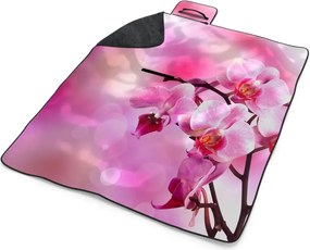 Sablio Plážová deka Květy Orchidey: 200x140 cm