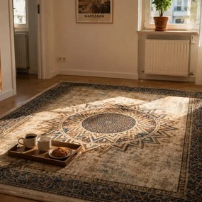Protišmykový koberec NOVO Mandala viacfarebný