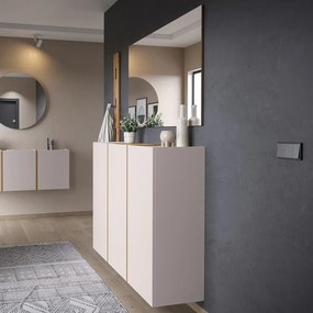 Krémová/v prírodnej farbe predsieňová zostava 168x200x37 cm Libbiano – Germania