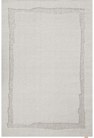 Svetlosivý vlnený koberec 133x190 cm Morphic Rocca – Agnella