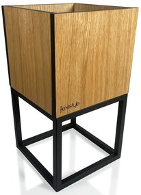 Dekorstudio Moderný kvetináč LOFT FIORINO dub 22x22x40cm