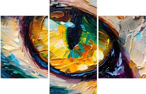 Obraz - Maľba mačacieho oka (90x60 cm)