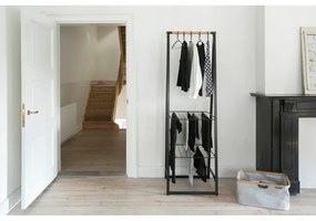 Čierny oceľový stojan na oblečenie Linn – Brabantia