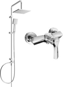 Mexen Tord sprchový set s dažďovou sprchou a sprchovou batériou Sabre, chrómová, 72140200-00