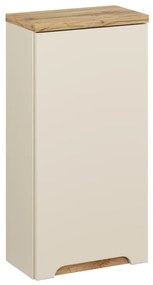 Závesná kúpeľňová skrinka Bali 83-35-1D kašmírová/dub wotan