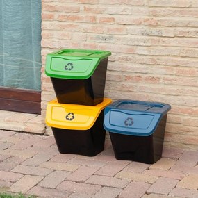 Kôš na triedený odpad Ecobin 30 l, 3 ks