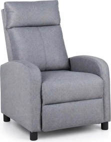 LuxuryForm DESIGN Televízne kreslo RUFO s polohovaním - sivé