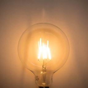 Sada 5 ks Stmievateľná LED žiarovka E27 so špirálovým vláknom G125 5W 450lm 2200K