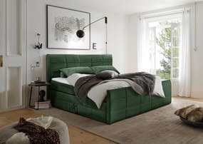 XXXLutz BOXSPRINGOVÁ POSTEĽ, 180/200 cm, olivovozelená MID.YOU - Online Only spálne - 002220045110