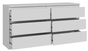 Komoda MAO s zásuvkami, biela