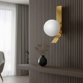 Toolight Toolight, nástenné svietidlo 1xE27, APP1758-1W, zlatá-biela, OSW-04345