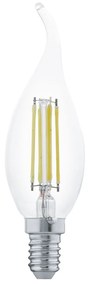 EGLO LED žiarovka, E14, 4 W, teplá biela (blikajúca sviečka)