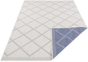 NORTHRUGS - Hanse Home koberce Kusový koberec Twin Supreme 103759 Blue / Cream – na von aj na doma - 80x350 cm