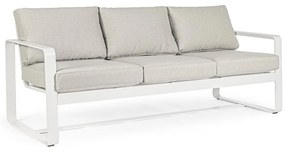 Biela hliníková záhradná pohovka Merrigan – Bizzotto