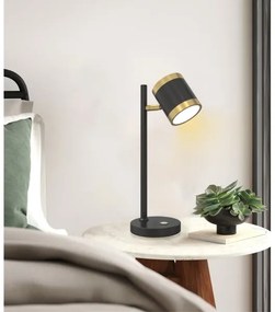 Wofi 8003-104S - LED Stmievateľná stolná lampa TOULOUSE LED/10W/230V čierna/zlatá