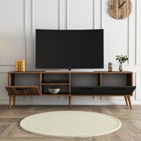 TV stolík/skrinka Essex (Orech + Antracit). Vlastná spoľahlivá doprava až k Vám domov. 1073458