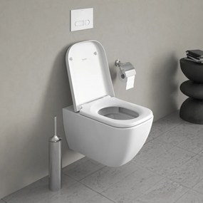 DURAVIT Happy D.2 závesné WC Rimless s hlbokým splachovaním, 365 x 540 mm, biela, s povrchom WonderGliss, 22220900001