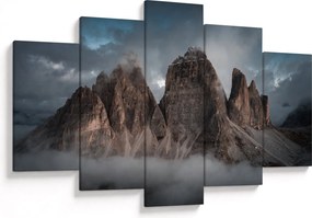 Obraz - Tri Zuby, Talianske Dolomity (150x105 cm)