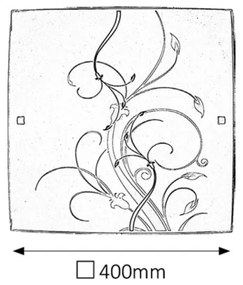Rabalux 3693 - Stropné svietidlo ELINA 2xE27/60W/230V
