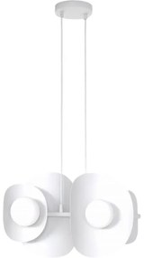 Luster na lanku ELEMENTI 4xG9/8W/230V biela