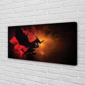 Obraz canvas Čierny drak mraky 120x60 cm